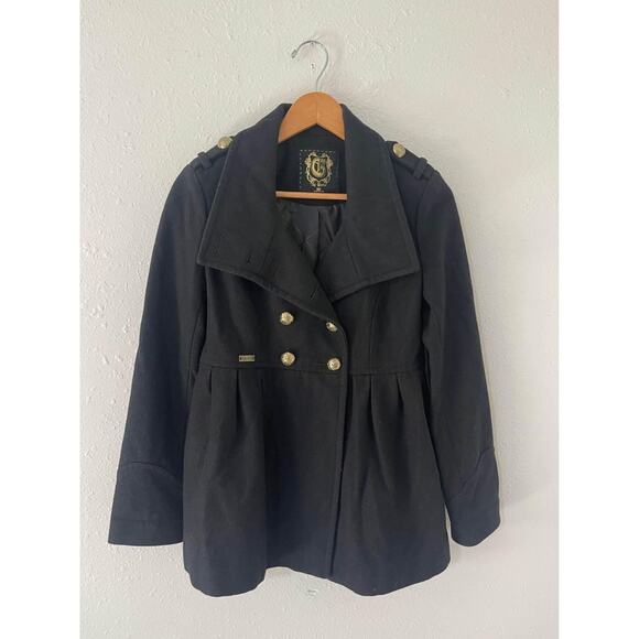 Women’s Guess Peplum Wool Blend Coat Size XS - Picture 1 of 7